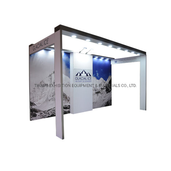 Modern Light Weight cubierta estándar de visualización de publicidad al aire libre stand de exposición.