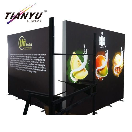 Excepcional calidad profesional de impresión personalizada Feria Stand 3X6 Exposición Comercial