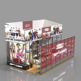 4x8m Stands Ferias fácil de montar modular portátil de encargo de exposiciones stand de diseño