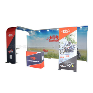 Soporte de exhibición de publicidad portátil personalizado de 3X6 m para stand de exposición estándar