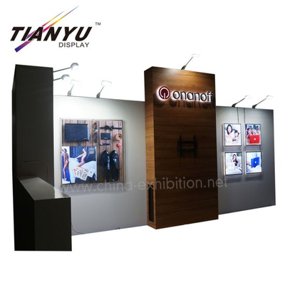 3m X 6m Shell Scheme Stand de exhibición con pantalla de TV Stand de exhibición