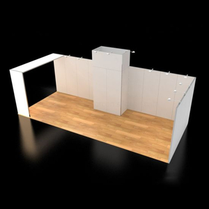 10x20ft / 3x6m modular Exposición stand con diseño gráfico