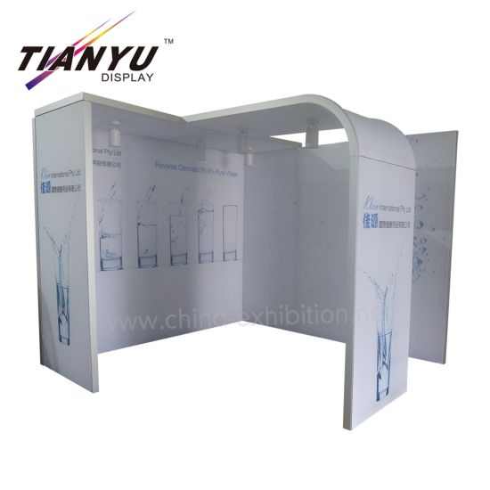 3X3m 10x10ft Soporte de exhibición personalizado estándar para stand de feria comercial portátil personalizado