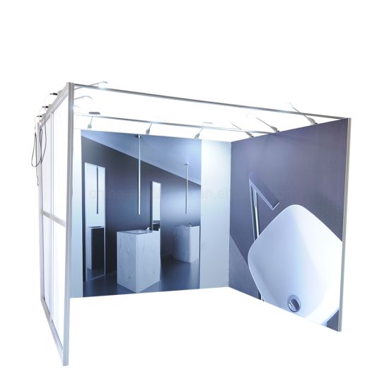 La impresión personalizada de visualización de publicidad 3X3 aluminio Exposición Comercial Diseño