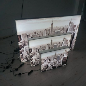Pantalla LED de China tienda Publicidad muestra de la luz Box Tela cara retroiluminada Cajas de luz